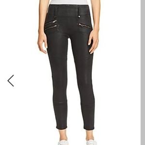 NWT Hudson skinny high rise moto wax coated jeans
